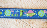 Too Cute for this Planet dog collar. 1" wide