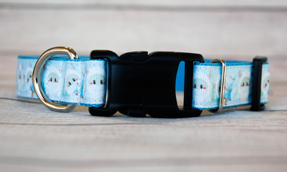 Yeti for Christmas dog collar, Yeti dog collar